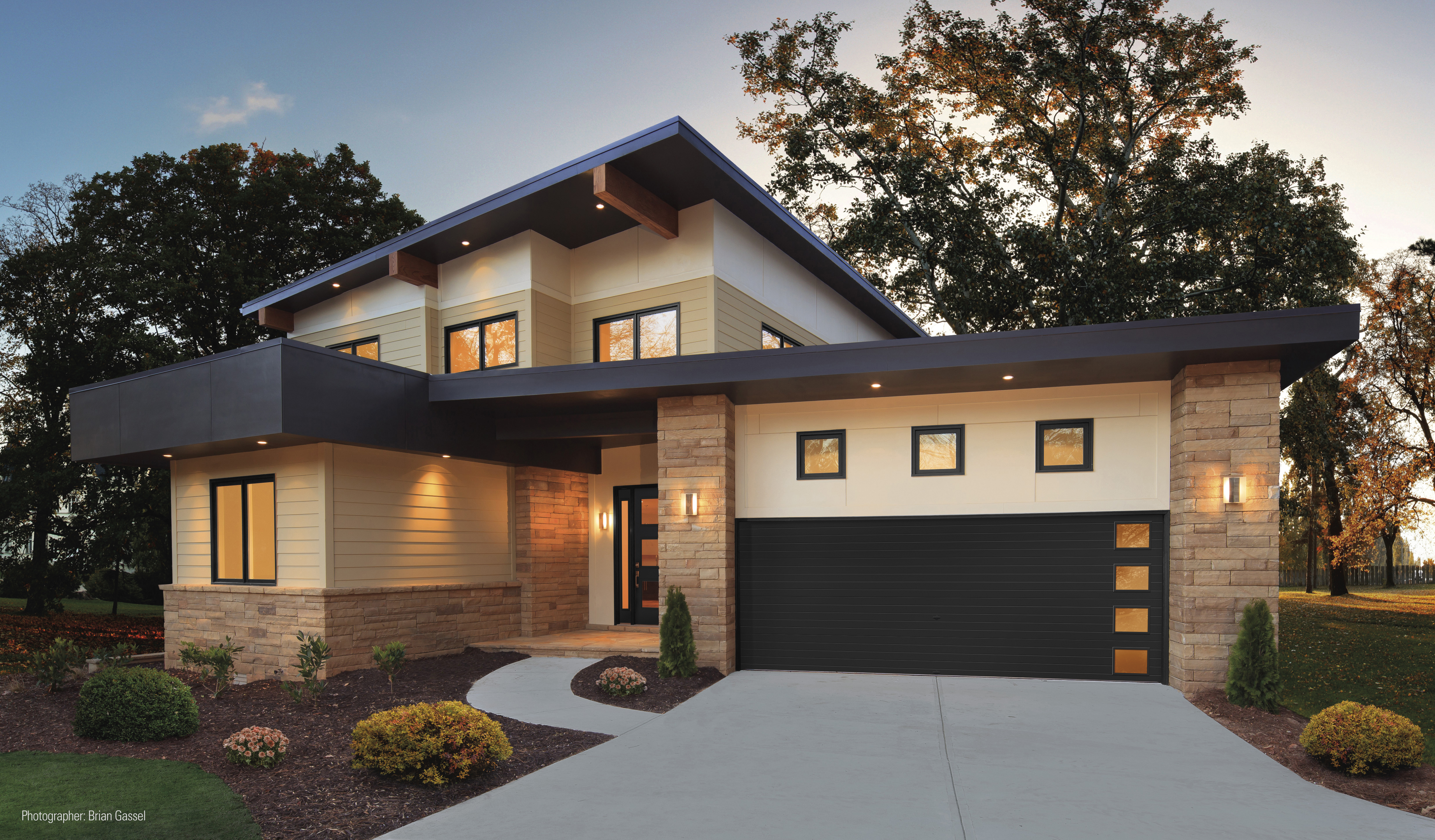 Clopay Modern Steel Collection Garage Door Black