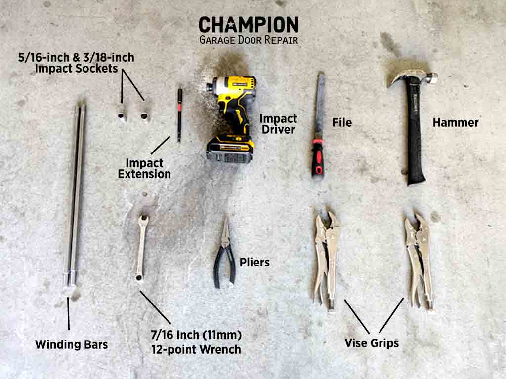 Garage Door Maintenance Tools Glass