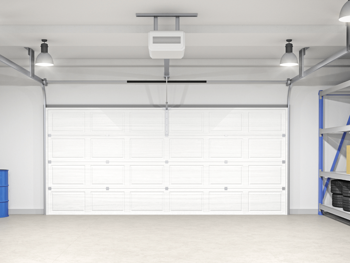 Energy efficient insulated garage door