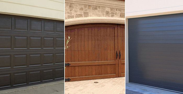 Modern garage doors with elegant window designs
