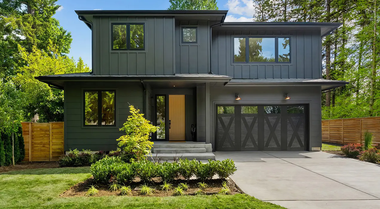 Choosing the Right Garage Door Color for a Dark Exterior: Contrast ...