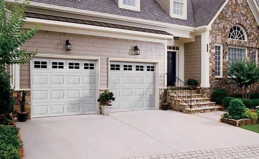 Modern Eco-Friendly Garage Door with Solar Panels