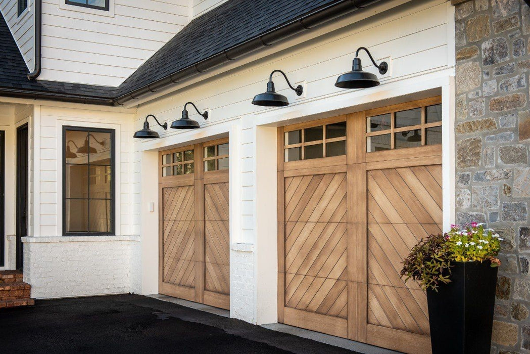 Eco-Friendly Wooden Garage Doors with Natural Surroundings