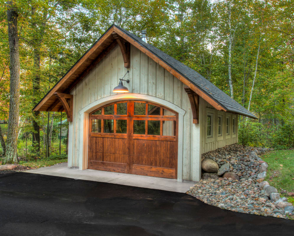 75 Rustic One-Car Garage Ideas You'll Love - August, 2025 | Houzz