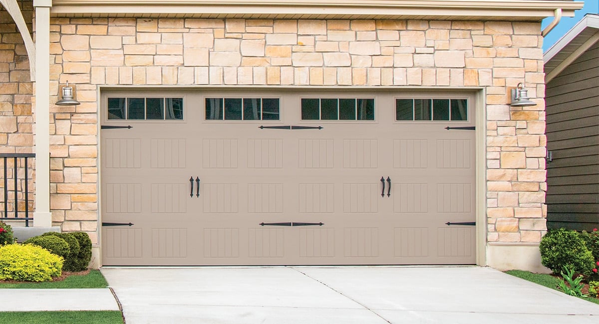 Raleigh property storm damage Wayne Dalton garage door intact photo