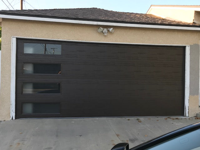 interior garage view natural light windowed door