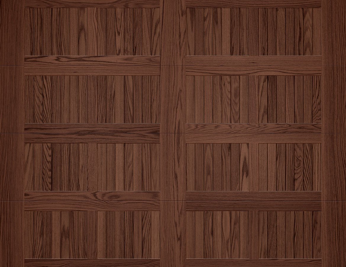 Modern Home Stamped Carriage Garage Door