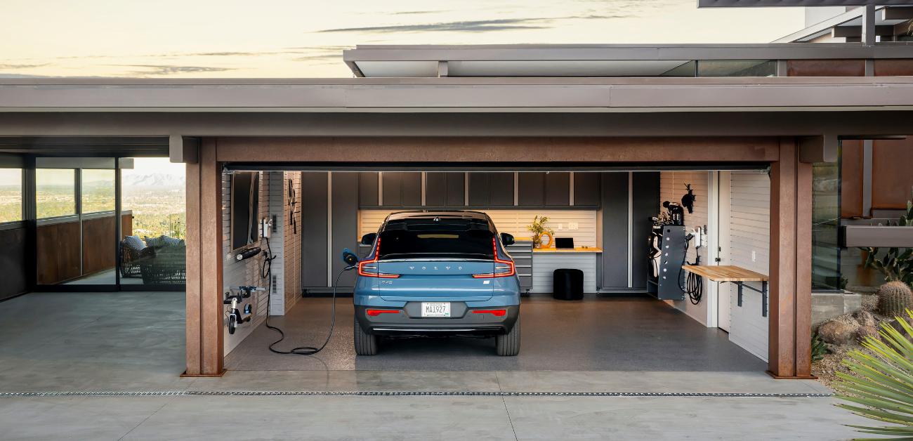 Family Enjoying New Garage Setup
