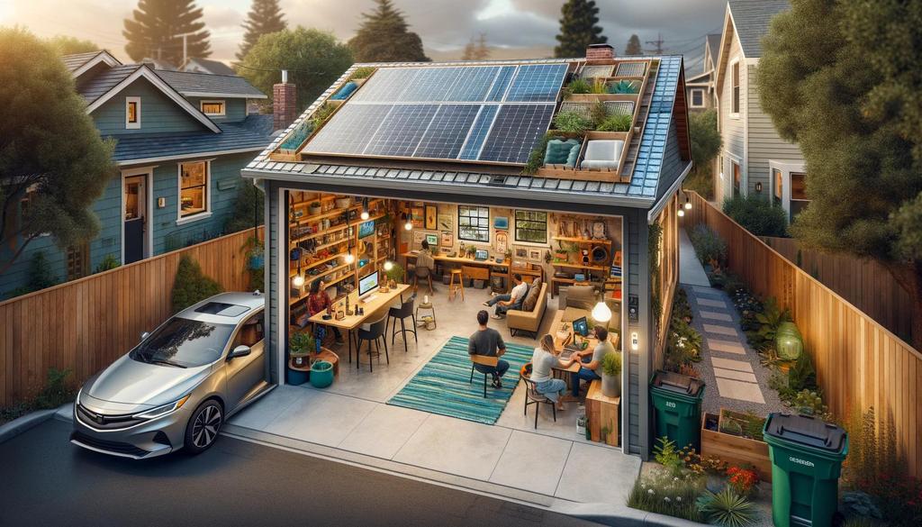 Eco-friendly stylish garage design