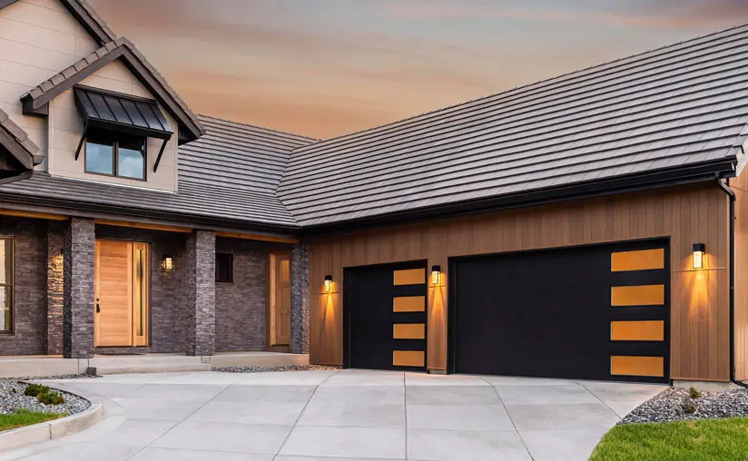 Garage door upgrade before after photos