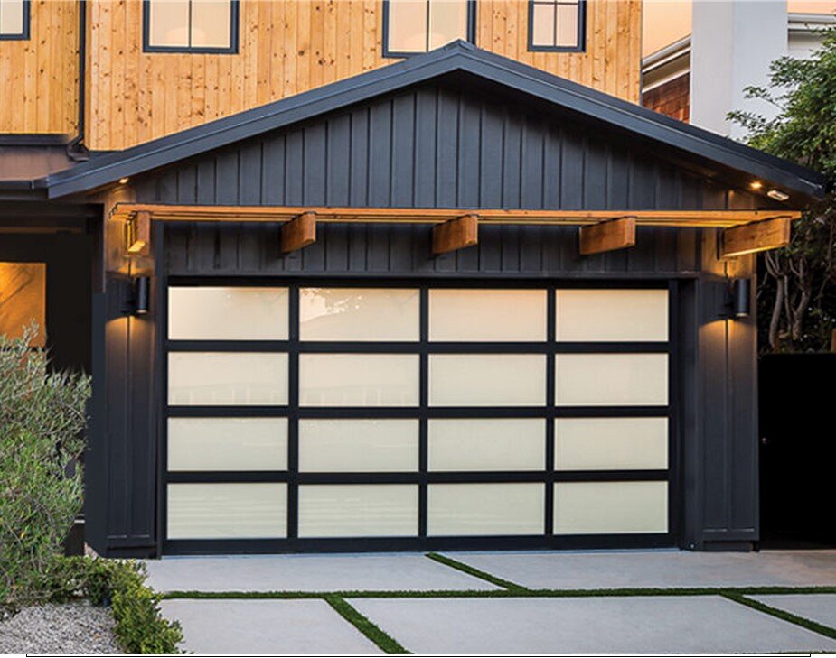 Contemporary Home Aesthetic Unique Garage Door Design