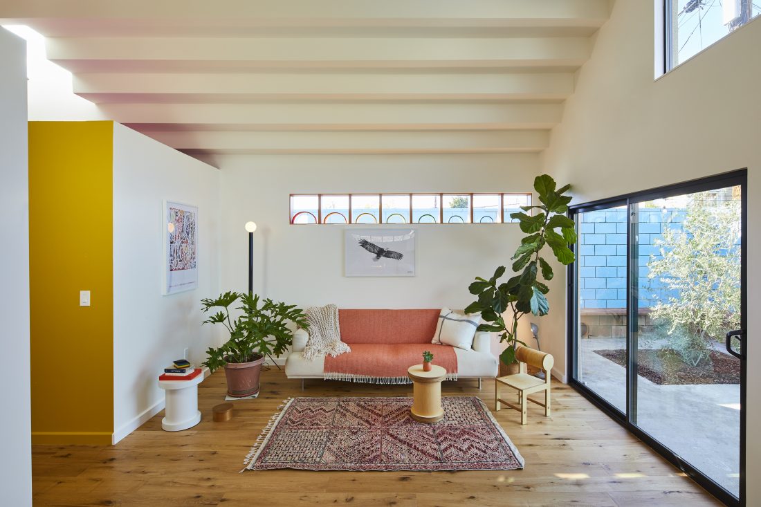 Generate an image of a modern, energy-efficient garage door