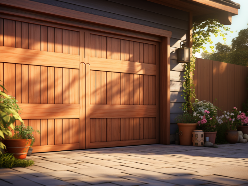 Exquisite Handcrafted Wooden Garage Doors